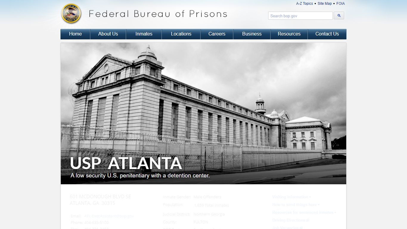 USP Atlanta - Federal Bureau of Prisons